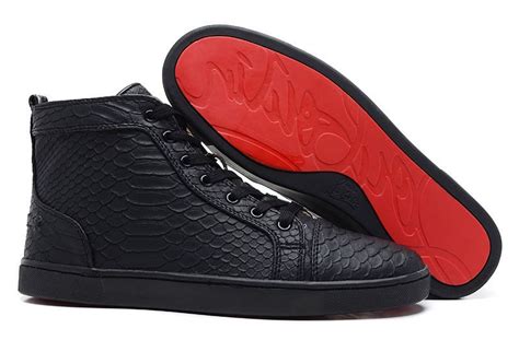 louis vuitton black studded red bottom sneakers|louboutin red bottom shoes men.